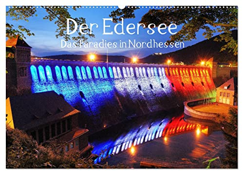 Der Edersee - Das Paradies in Nordhessen (Wandkalender 2026 DIN A2 quer), CALVENDO Monatskalender: Im Waldecker Land liegt ruhig und sehr schön gelegen der Edersee (CALVENDO Natur)