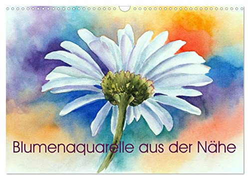 Blumenaquarelle aus der Nähe (Wandkalender 2026 DIN A3 quer), CALVENDO Monatskalender: Handgemalte Aquarelle von Blumenmotiven aus der Nähe (CALVENDO Kunst)