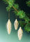 6 Spanzapfen 8 cm Baumschmuck Baumbehang Christbaum Erzgebirge NEU