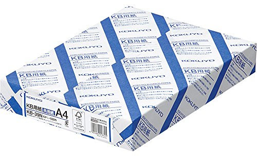 Kokuyo KB paper both FSC-certified paper 64g A4 500 sheets KB-39N (japan import)