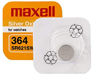 SR621SW or SR60 or 364 Watch Button Cell Battery Silver
