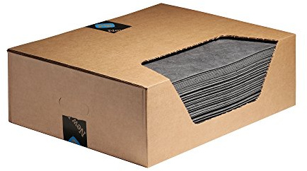 PIG Mat | Oil Absorbent Mat | Original PIG Mat | 15 x 20 Mat Pads | Absorbs 11 Gallons per Box | 100 Oil Absorbing Pads | Lightweight | MAT155