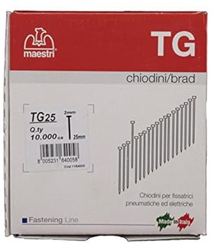 Chiodi RO-MA TG25 - 25 mm per chiodatrici pneumatiche