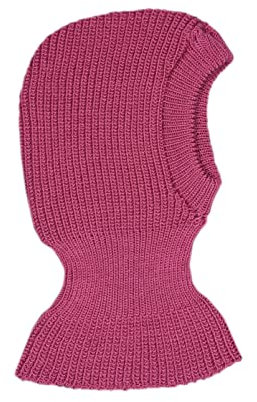 100% Merino Wolle Balaclava Wintermütze Baby Kinder Mädchen Junge Gestrickt S Purple