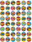 48 Edible Wafer Paper Superhero Retro Pow Zap Comic Book Style Cake Toppers Decorations