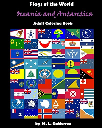Flags of the World Series (Oceania and Antartica), adult coloring book: Volume 5