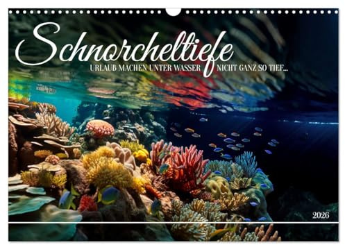 Schnorcheltiefe (Wandkalender 2026 DIN A3 quer), CALVENDO Monatskalender: In der Berührungszone von Land und Meer (CALVENDO Natur)