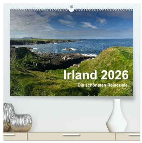 Irland 2026 - Die schönsten Reiseziele (hochwertiger Premium Wandkalender 2026 DIN A2 quer), Kunstdruck in Hochglanz: Eine Reise durch Irland und Nordirland (CALVENDO Orte)