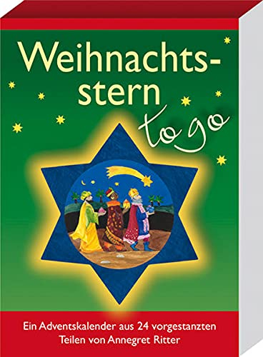 Weihnachtsstern - to go. Ein Adventskalender aus 24 vorgestanzten Teilen (Adventskalender für Erwachsene: zum täglich Basteln)