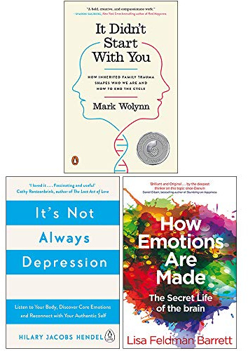 It Didn't Start With You, It's Not Always Depression, How Emotions Are Made The Secret Life Of The Brain 3 Books Collection Set
