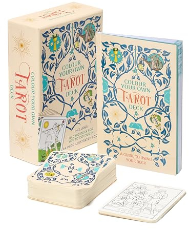 Colour Your Own Tarot Book & Card Deck: Includes 78 cards to colour in and a 64-page book (Arcturus Oracle Kits)