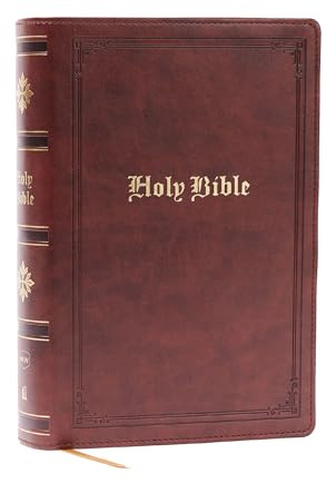 NKJV Bible: Personal Size Giant Print, Brown Leathersoft, Holy Bible, Red Letter, Comfort Print: New King James Version: New King James Version, ... Size, Giant Print, Red Letter, Comfort Print