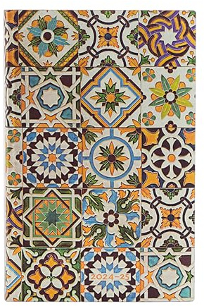 Paperblanks 13-Monatskalender Flexi 2025, Porto, Maxi, Tagesüberblick, Elastikband-Verschluss