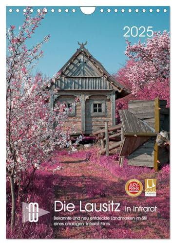 Lausitzer Landmarken in Infrarot (Wandkalender 2025 DIN A4 hoch), CALVENDO Monatskalender
