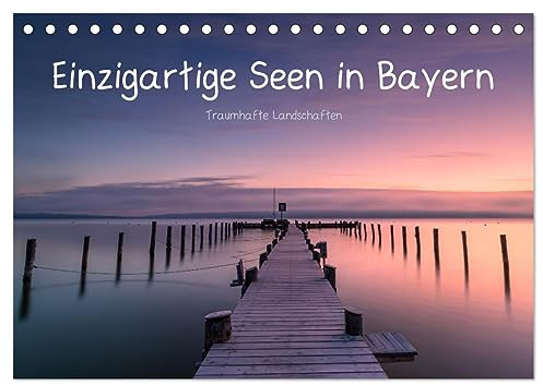 Einzigartige Seen in Bayern (Tischkalender 2026 DIN A5 quer), CALVENDO Monatskalender: Traumhafte See-Landschaften in Bayern (CALVENDO Natur)