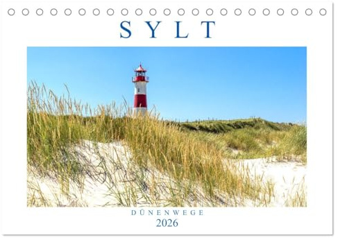 SYLT Dünenwege (Tischkalender 2026 DIN A5 quer), CALVENDO Monatskalender: Sylt für Naturliebhaber (CALVENDO Orte)