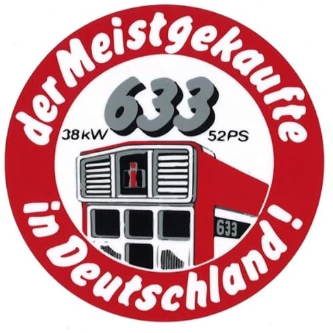 International Mc Cormick IHC 633 der Meistgekaufte Traktor Aufkleber Klebefolie