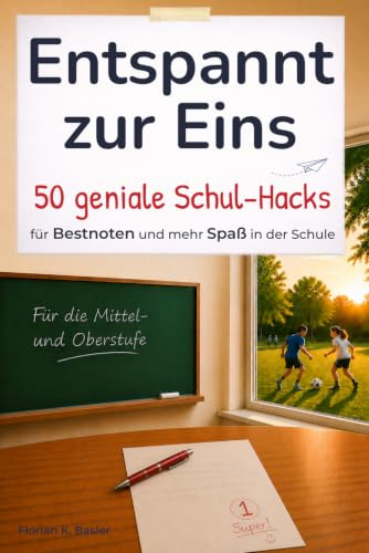 Entspannt zur Eins: 50 geniale Schul-Hacks für Bestnoten und mehr Spaß in der Schule – von cleveren Lernstrategien über Psychologie im Klassenzimmer ... Ideen, die dein Denken schärfen