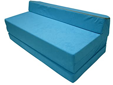 Natalia Spzoo Klappmatratze 200x120x10 cm - Premium Schaumstoff Gästematratze für Zwei Personen, Faltbare Bodenmatratze, Schaumsofa - Optimal für Übernachtungsgäste