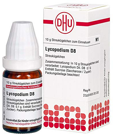 DHU Lycopodium D8 Streukügelchen, 10 g Globuli