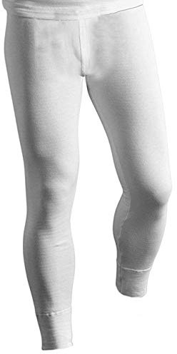 Gaffer Mens Thermal Bottoms Long Johns Trousers Ski Wear White XX-Large 2XL XXL