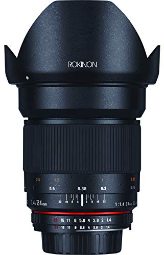 Rokinon RK24M-FX Asphärisches Objektiv für Fujifilm X-Mount Kameras, 24 mm F1.4