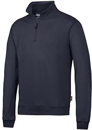Snickers 28189500005 Size Medium Sweatshirt with 1/2 Zip - Navy Blue
