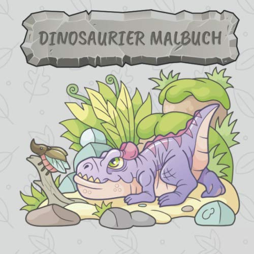 Dinosaurier Malbuch: 40 wunderschöne Dinosaurier zum ausmalen in verschiedenen Schwierigkeitsgraden - perfekt für Kinder ab 2 Jahren