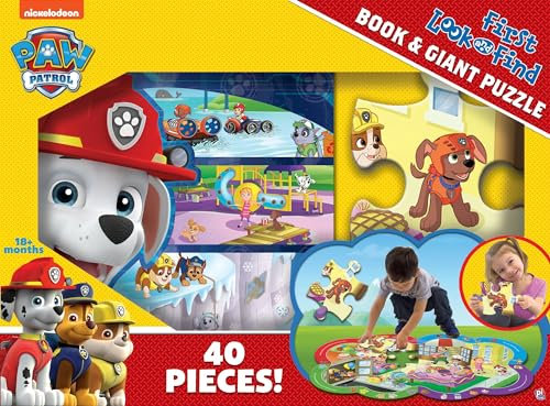 Nickelodeon PAW Patrol: First Look and Find Book & Giant Puzzle