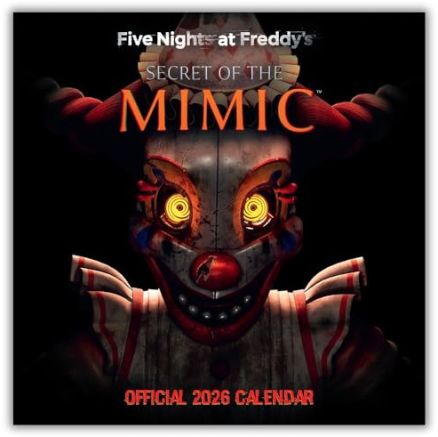 FIVE NIGHTS AT FREDDY`S 2026 SQUARE CALENDAR