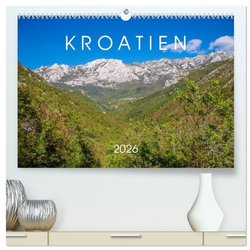 Kroatien 2026 (hochwertiger Premium Wandkalender 2026 DIN A2 quer), Kunstdruck in Hochglanz: Reiseimpressionen von der Insel Pag und dem umliegenden kroatischen Festland (CALVENDO Orte)