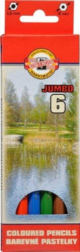 KOH-I-NOOR 3371 - Buntstifte Omega Jumbo Farbstifte 6er Pack