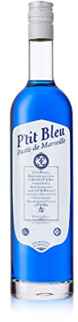 Pastis de Marseille P'tit Bleu, blauer Pastis, Anis-Spirituose, 0,7 L, 45 % Vol.