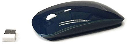Accuratus Image RF Blue - Wireless 2.4GHz RF Full Size Computer Mouse with Glossy Finish