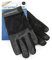Segel-Handschuhe XXL - Ziegenleder, schwarz, Daumen und Zeigefinger ohne Kuppen