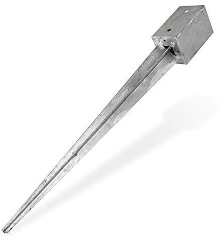 Pfosten Einschlagbodenhülse Einschlaghülse Bodenhülse Pfostenträger Träger Hülse 101x101x750 mm 10,5x10,5x75 cm