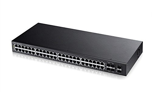 Zyxel 48-port Gigabit Ethernet Smart-Managed Switch, 4 Gigabit-Combo-Ports sowie 2 SFP-Ports [GS1920-48]