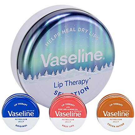 Vaseline Lip Therapy Selection Lip Tin 3-Piece Gift Set, 60 g
