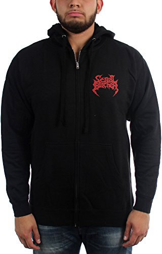 Serial Butcher - Herren Brute Force Lobotomy Zip-Up Hoodie, Large, Black