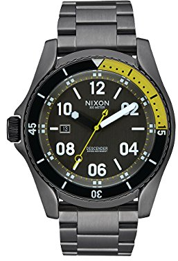Nixon Herren Analog Quarz Uhr mit Edelstahl Armband A959-632-00