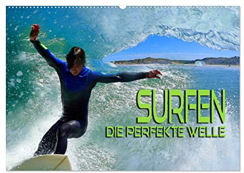 Surfen - die perfekte Welle (Wandkalender 2026 DIN A2 quer), CALVENDO Monatskalender: Atemberaubende Bilder aus der Welt des Surfsports (CALVENDO Sport)
