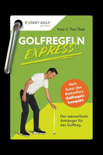 Golfregeln EXPRESS: Der wasserfeste Anhänger für das Golfbag