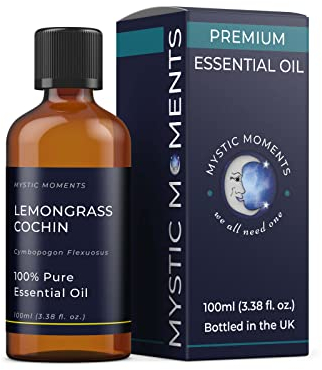Mystic Moments | Lemongrass Cochin ätherisches Öl 100ml - reines & natürliches Öl für Diffusoren, Aromatherapie und Massage -Mischungen veganer GVO -frei