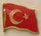 Buddel-Bini Versand Pin Anstecker Flagge Fahne Türkei Nationalflagge Flaggenpin Badge Button Flaggen Clip Anstecknadel