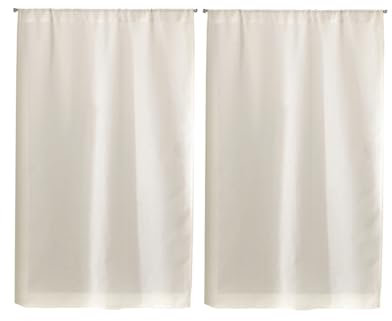 LINDER, Tendine a metà Finestra, 2 pz., Bianco (Weiß), 55 x 120 cm