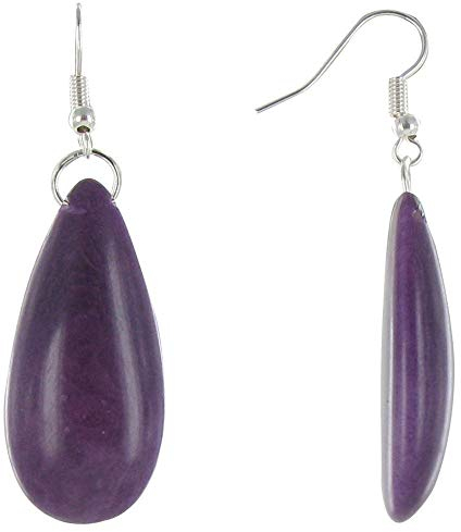 LES POULETTES BIJOUX - Ohrringe Tagua Fallen - Classics - Lila