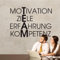 GRAZDesign Wandtattoo Sprüche Team, Erfolg, Motivation, Ziele für Betrieb, Büro, Sport Wandaufkleber - 81x57cm / 030 dunkelrot
