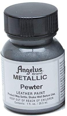Angelus Acrylic Leather Paint-1oz.-Pewter by Angelus
