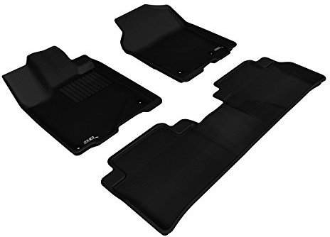 3D MAXpider Custom Fit Kagu Floor Mat (Black) Compatible with Acura Rdx 2013-2018 - R1 R2