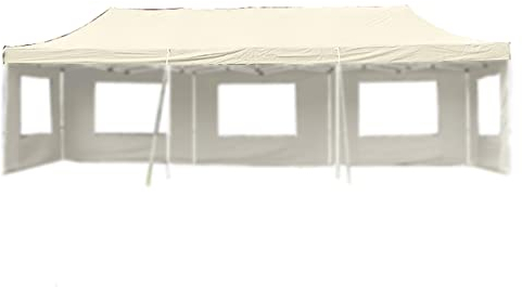 Nexos Pavillondach Ersatzdach für Profi Falt-Pavillon 3x9m - Dachplane 270g/m² PVC-Coating versiegelte Nähte wasserdicht – Farbe: Champagner